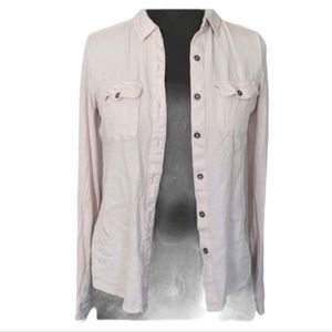 SO Pink Cotton Long Sleeve Button Down Shirt  XS Junior's